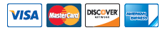 We Accept Visa, MasterCard, Discover and AmEx